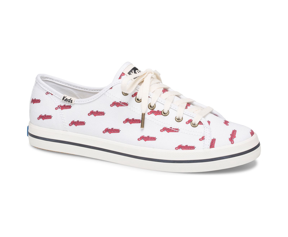 Keds Sneaker Damen Weiß/Rot - Kickstart Mlb® - OPJ-015298